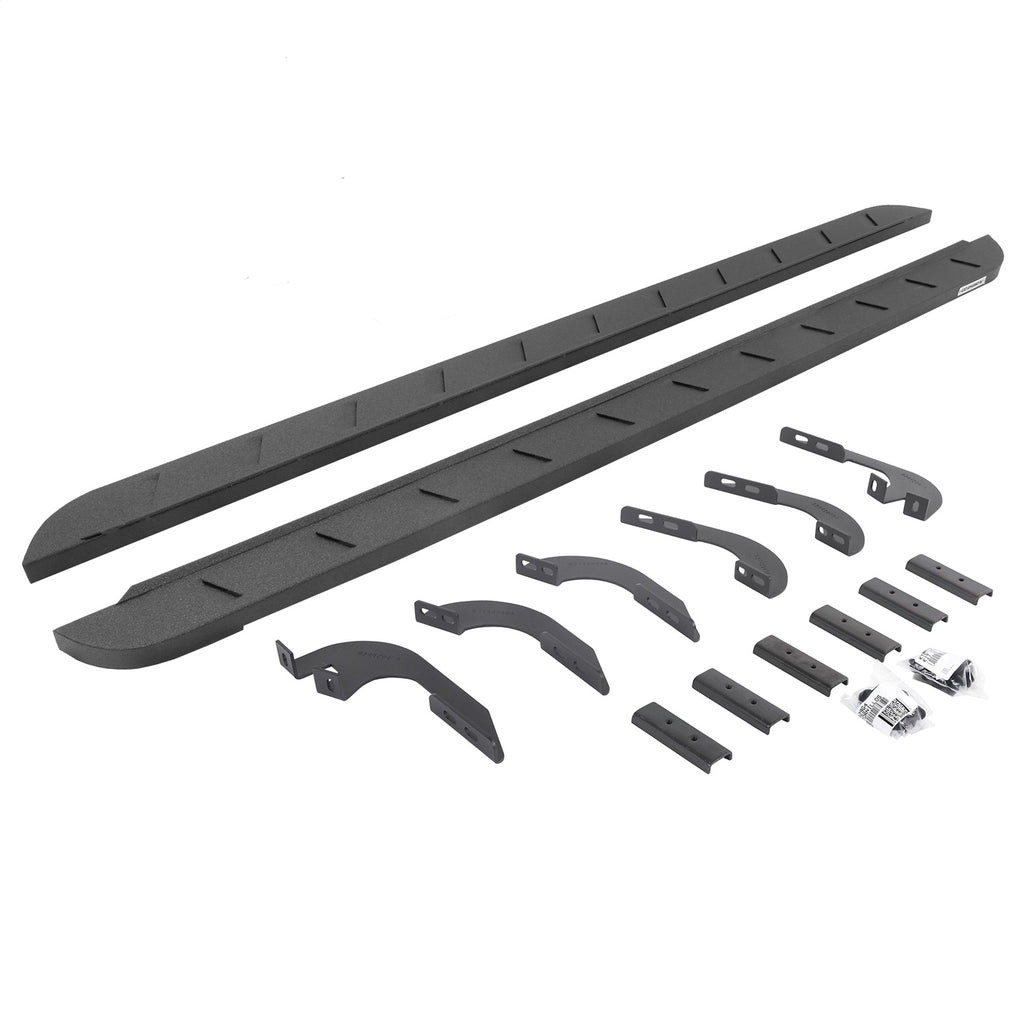 Go Rhino 63443280ST RB10 Slim Line Running Boards w/Mounting Brackets Kit