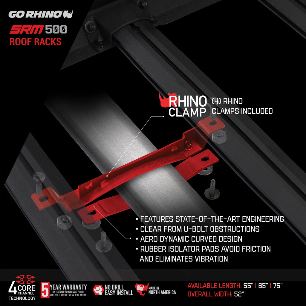 Go Rhino 5935073T SRM500 Quad Rail Kit