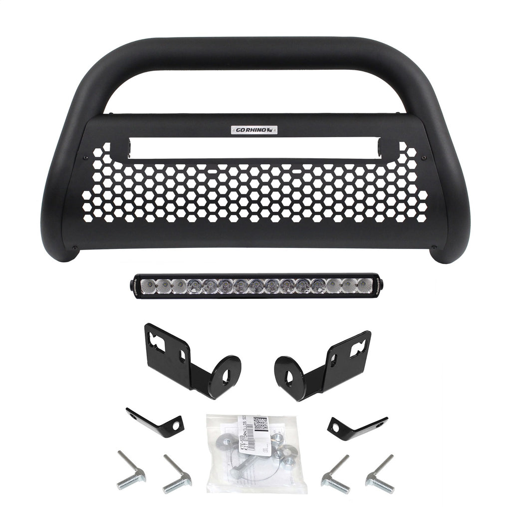 Go Rhino 55193LT RC2 LR Bull Bar w/Mounting Brackets Kit Fits 14-15 Sierra 1500