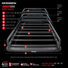Load image into Gallery viewer, Go Rhino 5936055T SRM600 Tubular Basket-Style Roof Rack