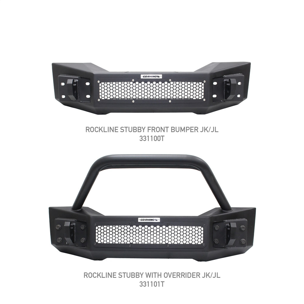 Go Rhino 331100T Rockline Front Stubby Bumper