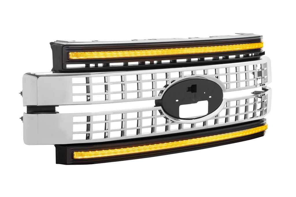 Morimoto XBG08 XBG LED Chrome Grille w Amber DRL Fits Ford Super Duty 17-19