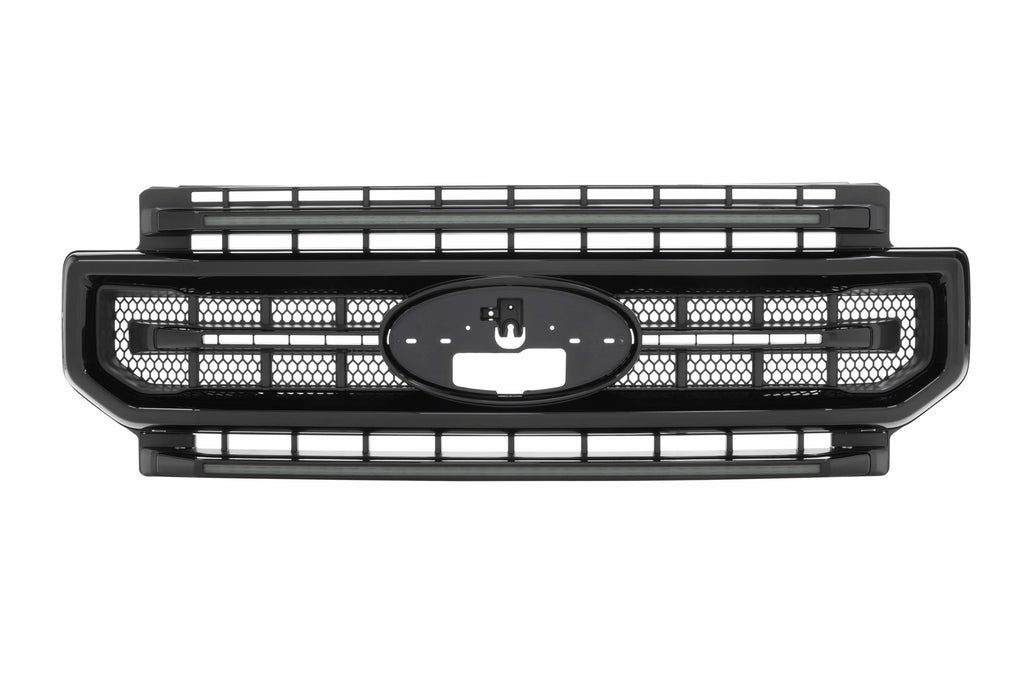 Morimoto XBG11 XBG LED Grille Fits Super Duty 20-22 Gloss Black / Amber DRL