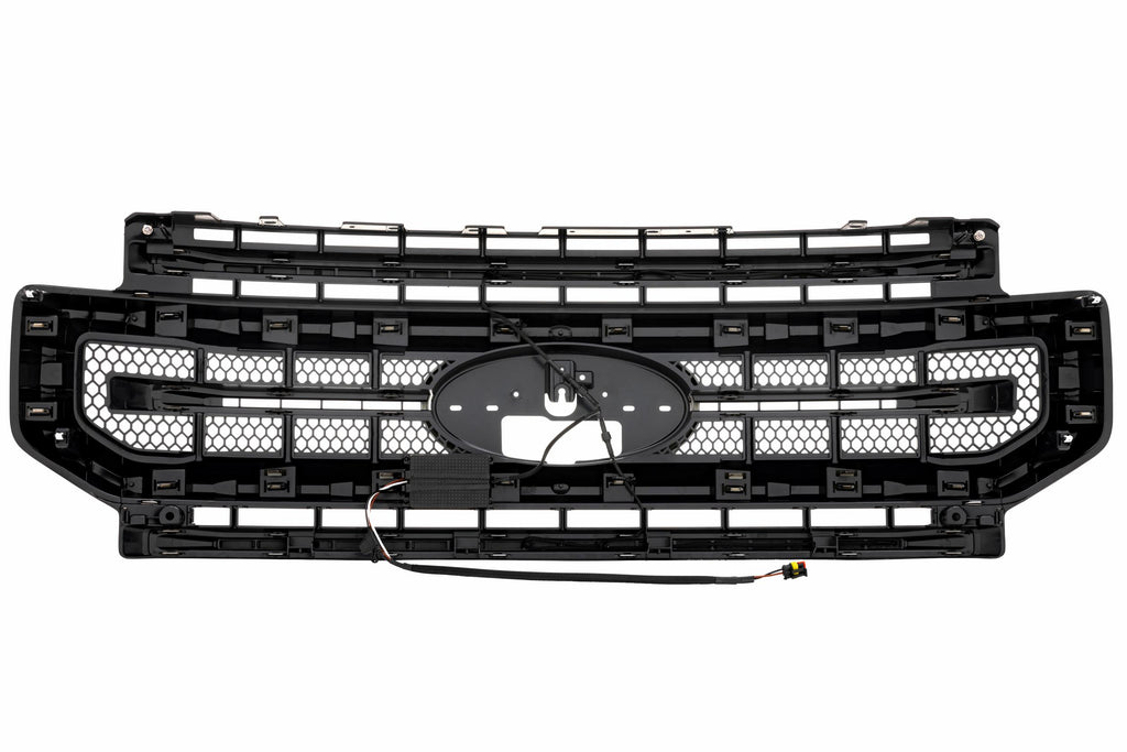 Morimoto XBG11 XBG LED Grille Fits Super Duty 20-22 Gloss Black / Amber DRL