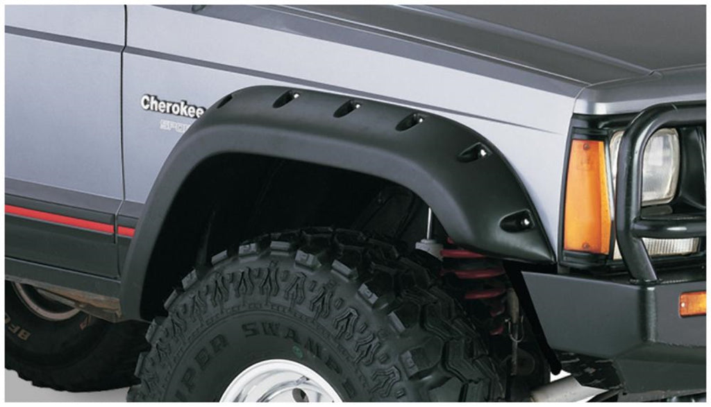 Bushwacker 10035-07 Cut-Out Fender Flares Fits 84-01 Cherokee (XJ) Comanche