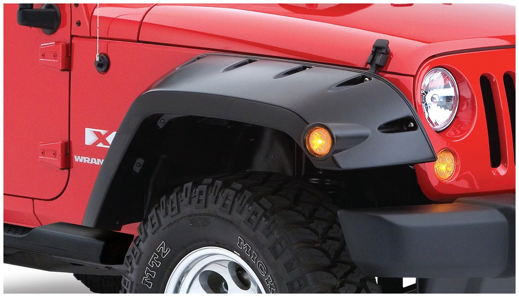 Bushwacker 10045-02 Max Coverage Pocket Style Fender Flares Fits Wrangler (JK)