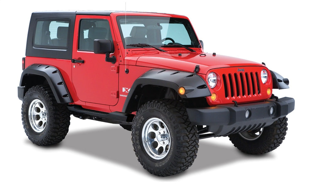 Bushwacker 10045-02 Max Coverage Pocket Style Fender Flares Fits Wrangler (JK)