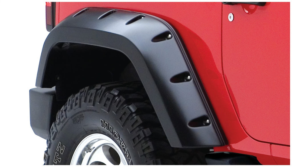 Bushwacker 10046-02 Max Coverage Pocket Style Fender Flares Fits Wrangler (JK)