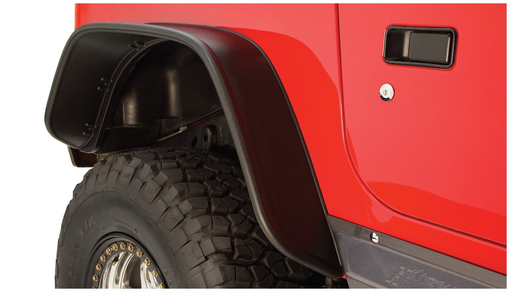 Bushwacker 10056-07 Flat Style Fender Flares Fits 97-06 Wrangler (TJ)