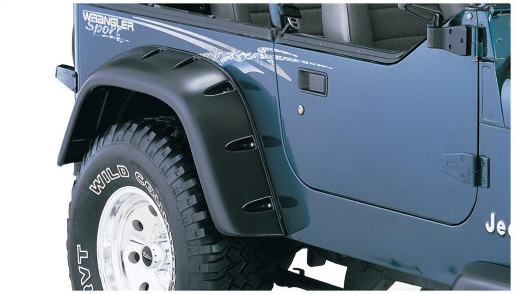 Bushwacker 10058-07 Pocket Style Fender Flares Fits 87-95 Wrangler (YJ)