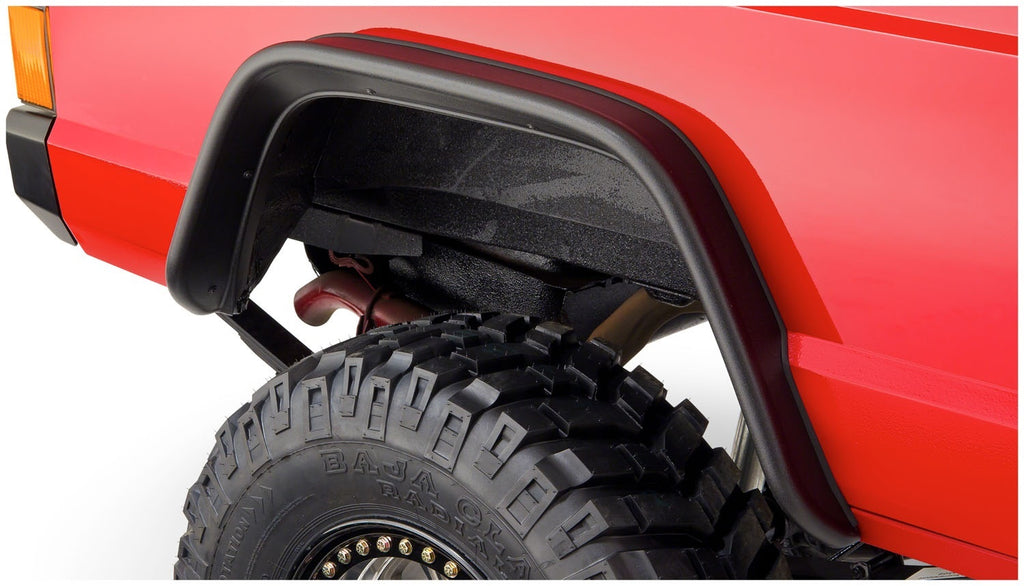 Bushwacker 10064-07 Flat Style Fender Flares Fits 84-01 Cherokee (XJ)