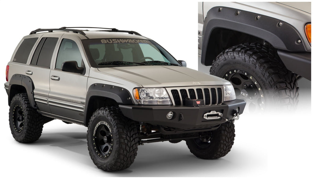 Bushwacker 10071-07 Cut-Out Fender Flares Fits 99-04 Grand Cherokee (WJ)