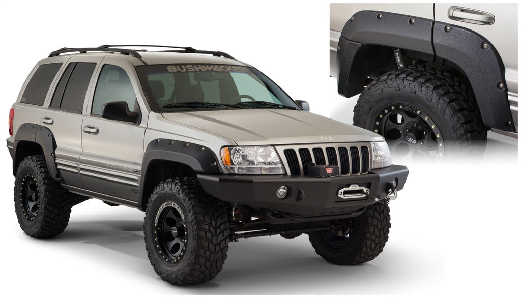 Bushwacker 10072-07 Cut-Out Fender Flares Fits 99-04 Grand Cherokee (WJ)