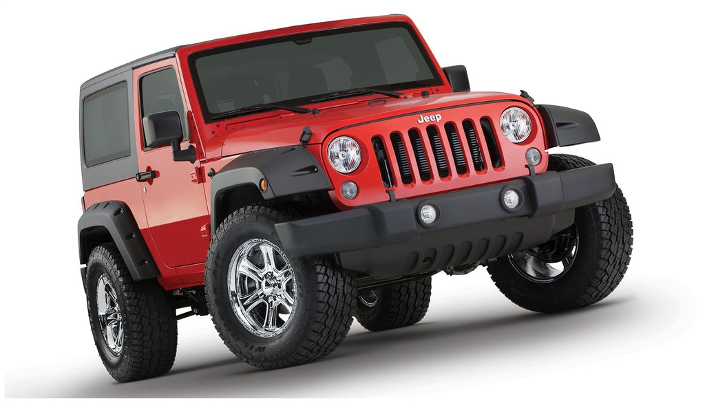 Bushwacker 10077-02 Pocket Style Fender Flares Fits 07-18 Wrangler (JK)