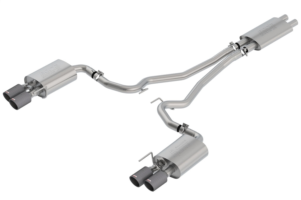 Borla 1014045CF Touring Cat-Back Exhaust System Fits 18-23 Mustang