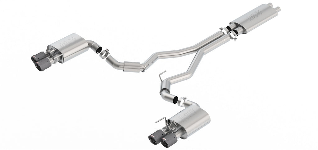 Borla 1014046CF ATAK Cat-Back Exhaust System Fits 18-19 Mustang