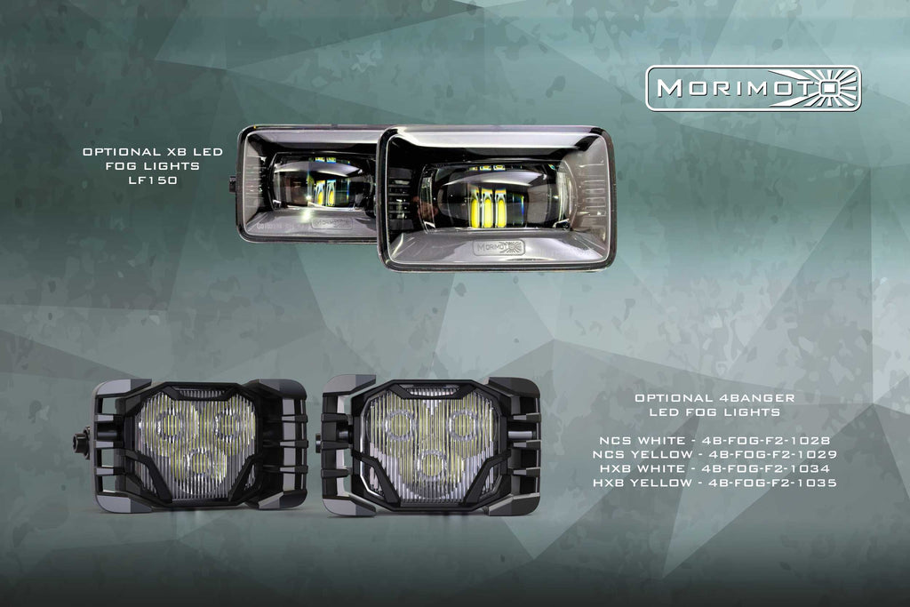 Morimoto LF503.2-A-ASM LED Headlights w Amber DRL Fits Ford Super Duty 17-19