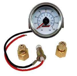 Kleinn Automotive Air Horns 1023 Analog Air Pressure Gauge