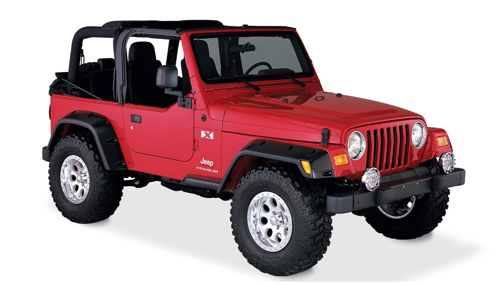 Bushwacker 10908-07 Pocket Style Fender Flares Fits 97-06 Wrangler (TJ)