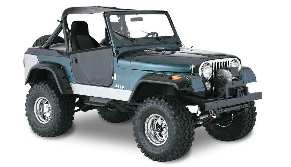 Bushwacker 10910-07 Cut-Out Fender Flares Fits CJ5 CJ5A CJ6 CJ6A CJ7 Willys