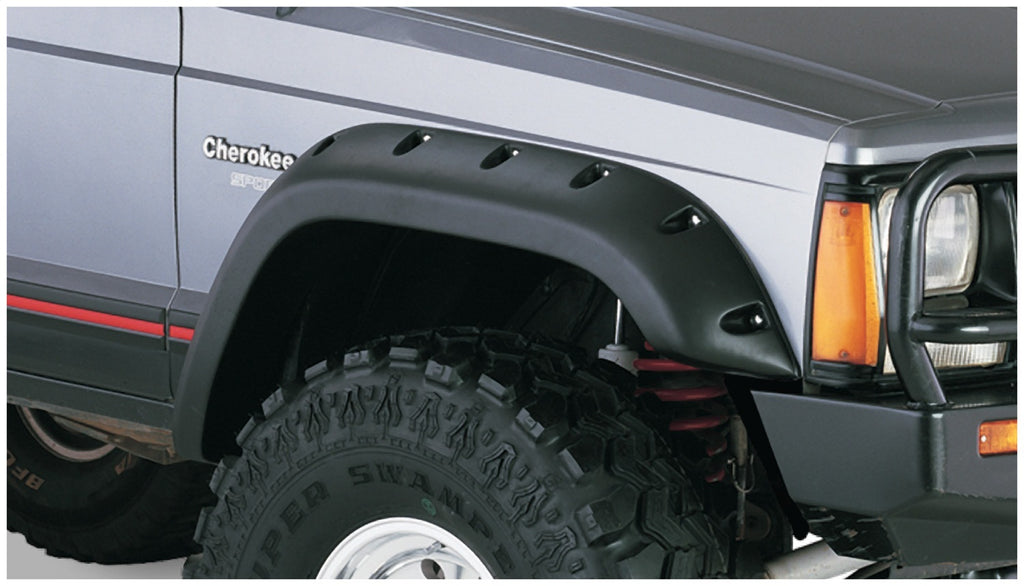 Bushwacker 10911-07 Cut-Out Fender Flares Fits 84-01 Cherokee (XJ)