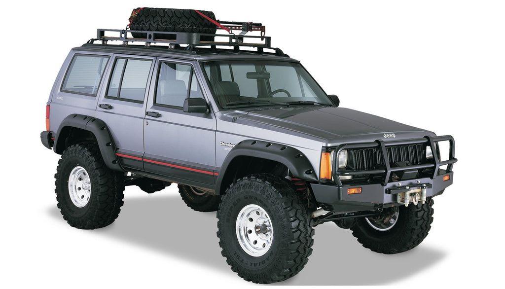 Bushwacker 10911-07 Cut-Out Fender Flares Fits 84-01 Cherokee (XJ)