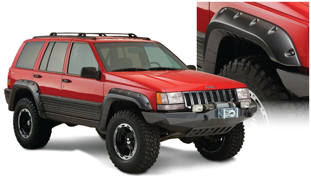 Bushwacker 10916-07 Cut-Out Fender Flares Fits 93-98 Grand Cherokee (ZJ)