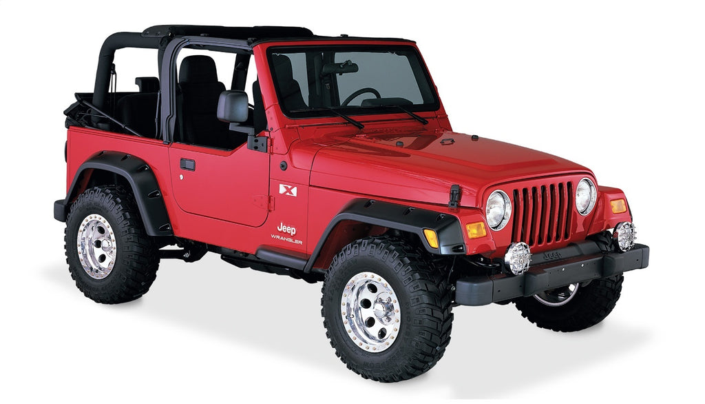 Bushwacker 10917-07 Pocket Style Fender Flares Fits 97-06 Wrangler (TJ)