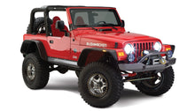 Load image into Gallery viewer, Bushwacker 10920-07 Flat Style Fender Flares Fits 97-06 Wrangler (TJ)