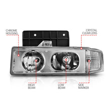 Load image into Gallery viewer, Anzo USA 111001 Crystal Headlight Set Fits 95-05 Astro