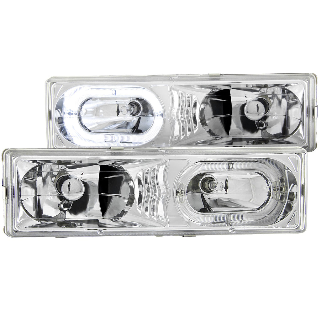 Anzo USA 111006 Crystal Headlight Set w/Halo