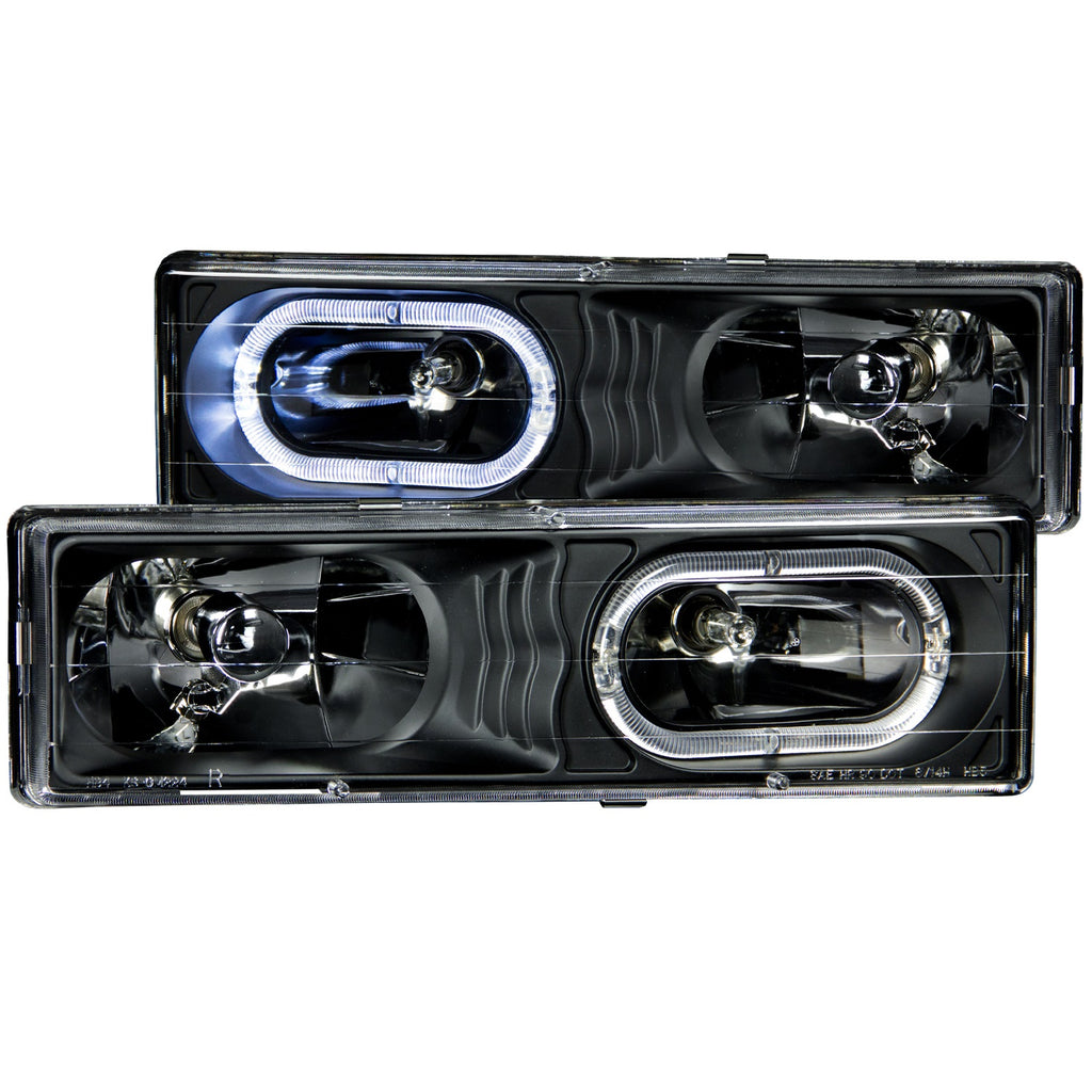 Anzo USA 111007 Crystal Headlight Set w/Halo