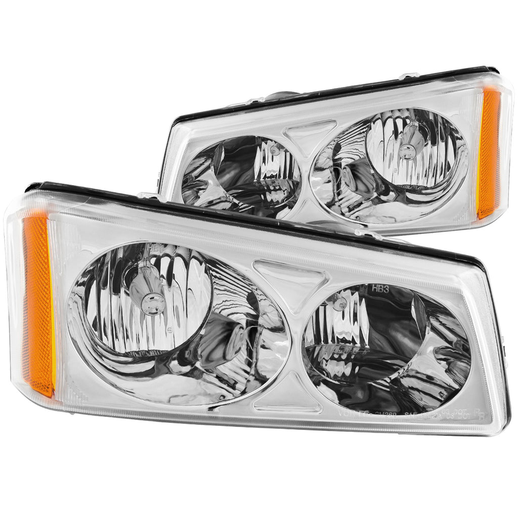 Anzo USA 111010 Crystal Headlight Set