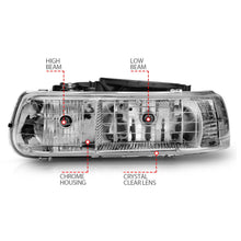 Load image into Gallery viewer, Anzo USA 111011 Crystal Headlight Set