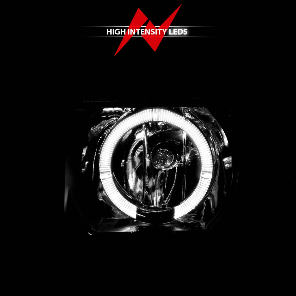 Anzo USA 111015 Projector Headlight Set w/Halo Fits 98-04 S10 Blazer S10 Pickup