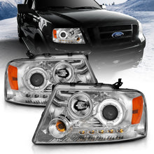 Load image into Gallery viewer, Anzo USA 111029 Projector Headlight Set w/Halo Fits 04-08 F-150 Mark LT