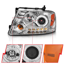 Load image into Gallery viewer, Anzo USA 111029 Projector Headlight Set w/Halo Fits 04-08 F-150 Mark LT