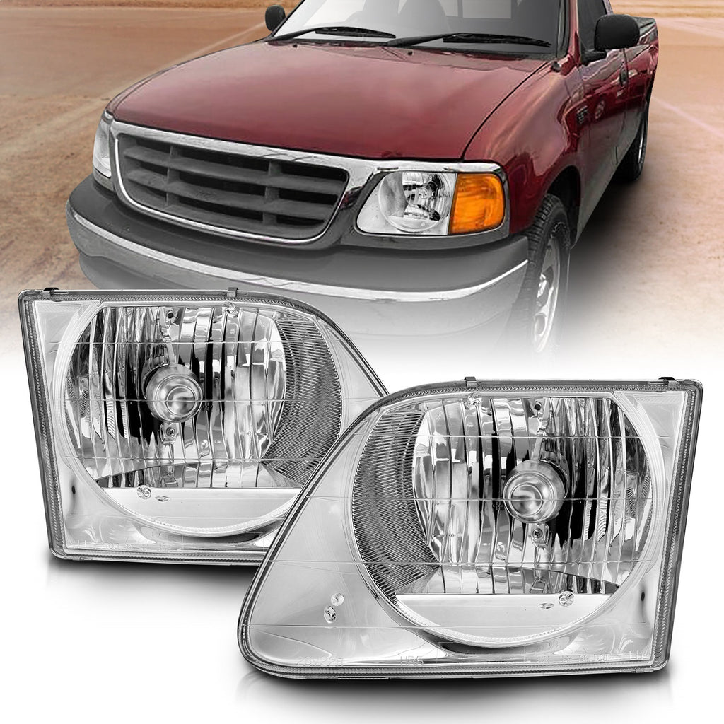 Anzo USA 111030 Crystal Headlight Set Fits 97-03 Expedition F-150