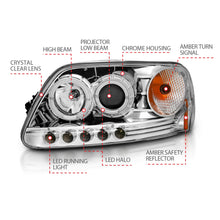 Load image into Gallery viewer, Anzo USA 111032 Projector Headlight Set w/Halo Fits 97-03 Expedition F-150