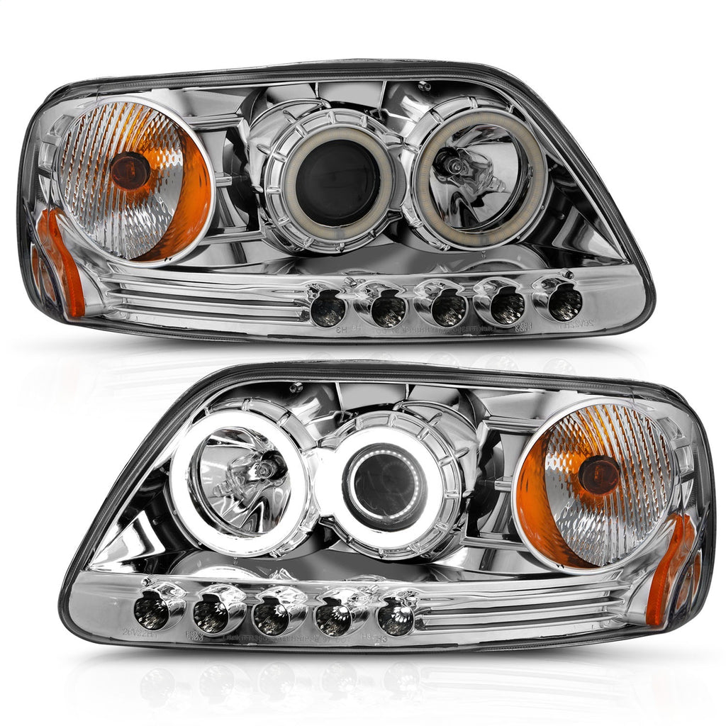 Anzo USA 111054 Projector Headlight Set w/Halo Fits 97-03 Expedition F-150