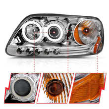 Load image into Gallery viewer, Anzo USA 111054 Projector Headlight Set w/Halo Fits 97-03 Expedition F-150