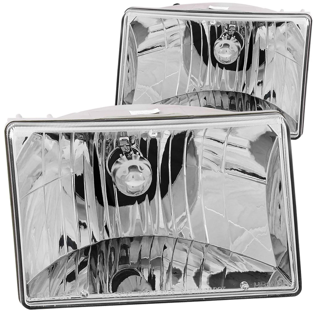 Anzo USA 111066 Crystal Headlight Set Fits 93-98 Grand Cherokee (ZJ)