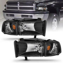 Load image into Gallery viewer, Anzo USA 111067 Crystal Headlight Set Fits 94-02 Ram 1500 Ram 2500 Ram 3500