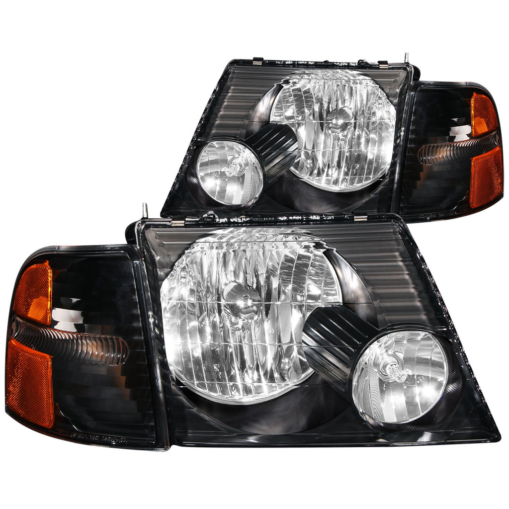 Anzo USA 111071 Crystal Headlight Set Fits Explorer Explorer (Stripped Chassis)