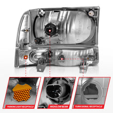 Load image into Gallery viewer, Anzo USA 111080 Crystal Headlight Set