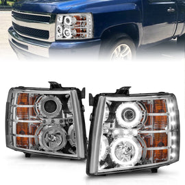 Anzo USA 111086 Projector Headlight Set w/Halo