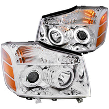 Load image into Gallery viewer, Anzo USA 111094 Projector Headlight Set w/Halo Fits 04-15 Armada Titan