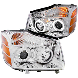 Anzo USA 111094 Projector Headlight Set w/Halo Fits 04-15 Armada Titan