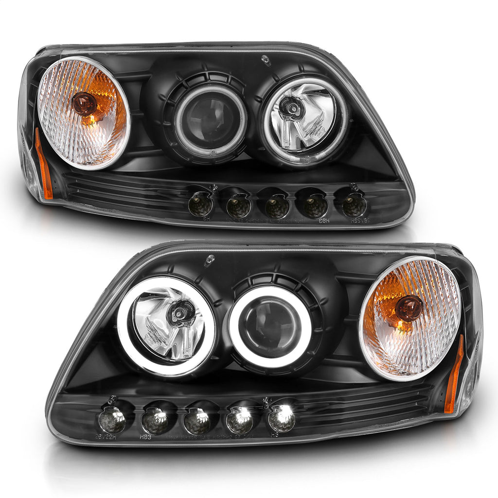 Anzo USA 111097 Projector Headlight Set w/Halo Fits 97-03 Expedition F-150