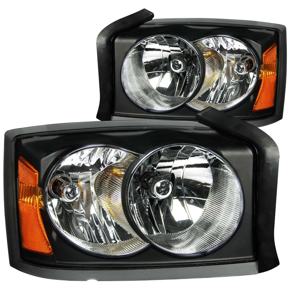 Anzo USA 111105 Crystal Headlight Set Fits 05-06 Dakota